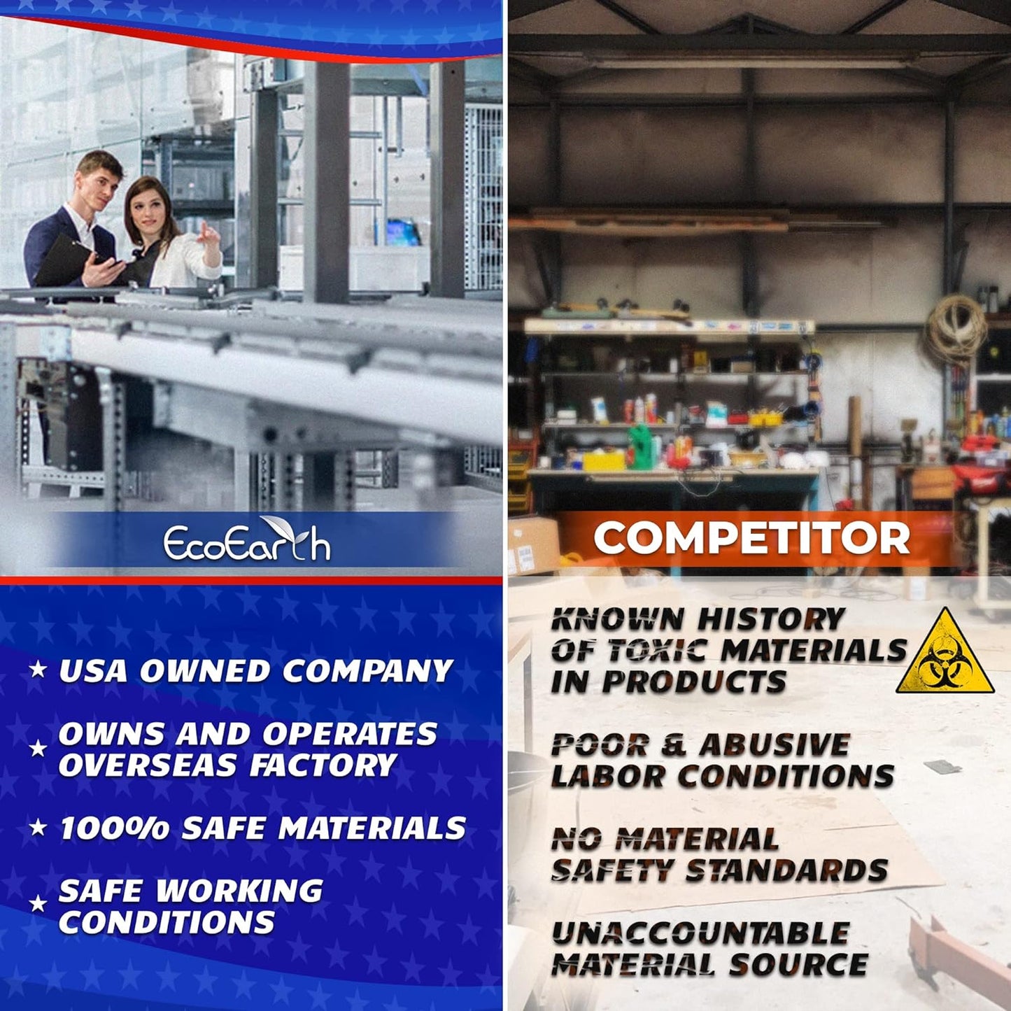 EcoEarth Horizontal Card Protector with Soft Edge (Large 4x3, 10 Pack) Clear Plastic Pouch for ID Name Badge Holders, Conference Nametag Sleeves, No Zipper for Quick and Easy Loading of Card Inserts