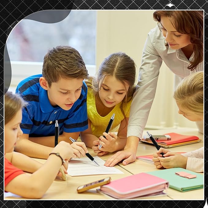 120 Pack Ballpoint Pens Bulk Retractable Gel Ink Pens Back to School Supplies 0.7mm Medium Point Black Ink Smooth Writing for School Office Journal Teacher Student Gifts(Black)