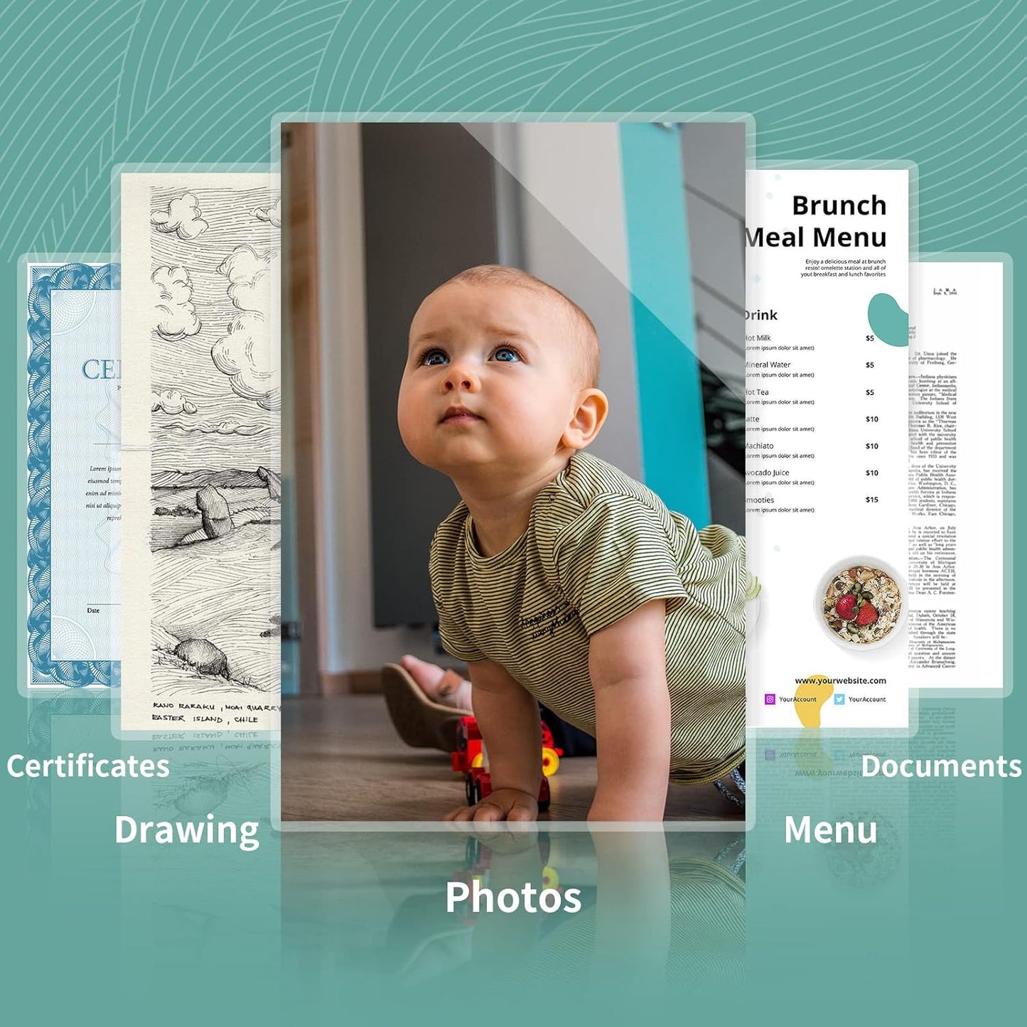 5 mil Thermal Laminating Sheets 1000 Packs, 9β x 11.5β Clear Laminating Pouches Holds 8.5 x 11 Inch Sheet, Letter Size Lamination Paper for Laminator - Rounded Corner