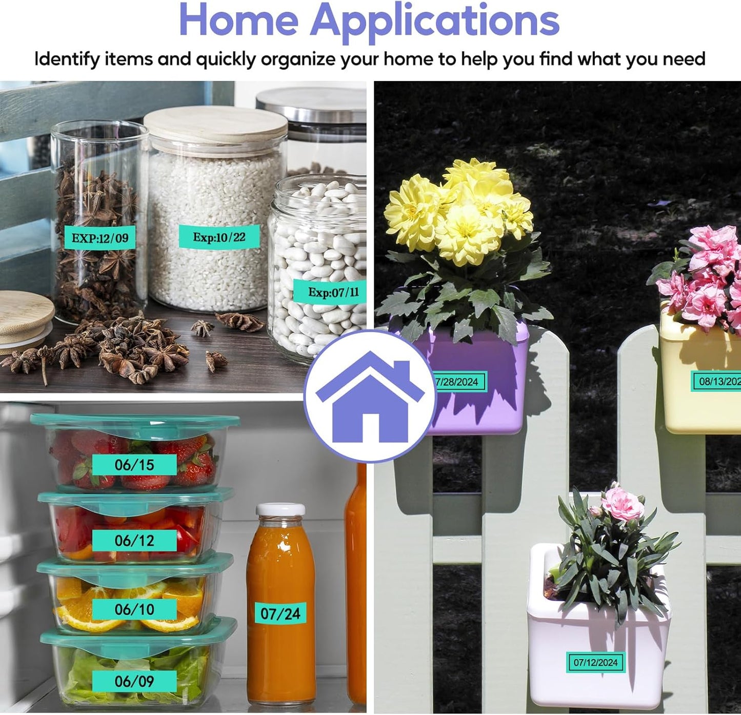 NineLeaf 4 Pack Compatible for Brother P-Touch M Label Tape MK721 M-K721 M721 Black on Green 3/8" (9mm) x 26.2ft (8m) Labeling Refill Cartridge Work in PT-45M PT-65 PT-70 PT-80 PT-M95 Label Maker