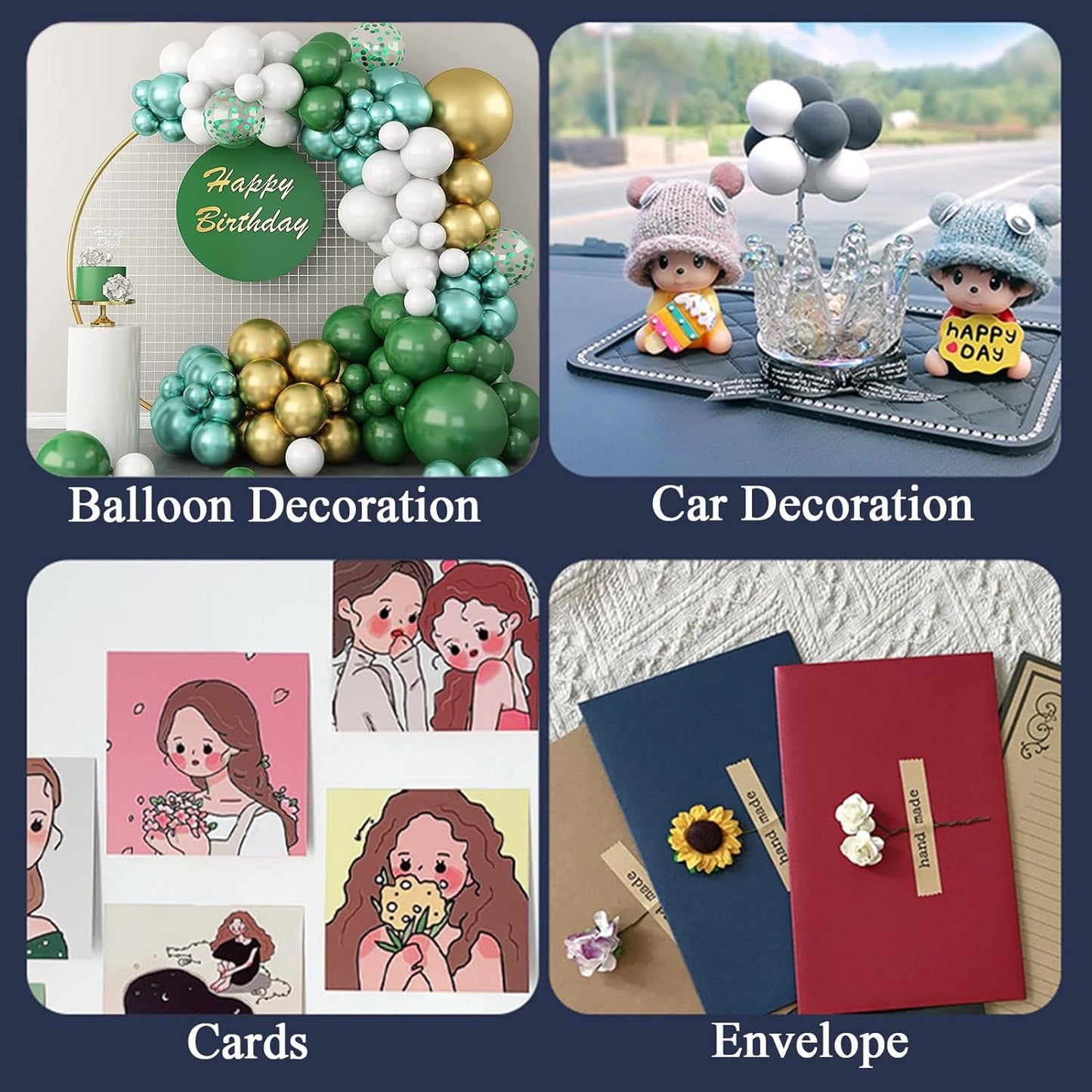 Adhesive Stick dots Two-Sided Sided Mounting Putty Stick Tack for Wall Hanging Crafts Balloons Festival Party Decorations,Clean Removable(0.79"*0.79"-180)