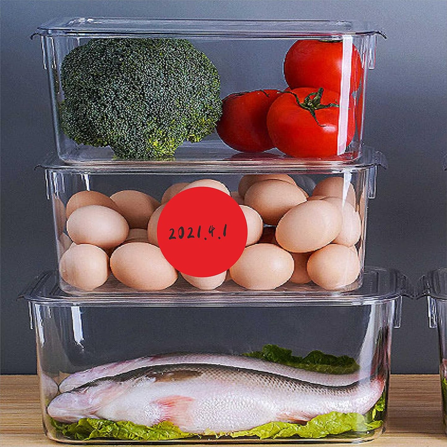 PARLAIM 3 Inch Round Permanent Adhesive Color Cod Dot Stickers,500 per Dispenser Box Roll dots Label Inventory Circle Stickers (Red)