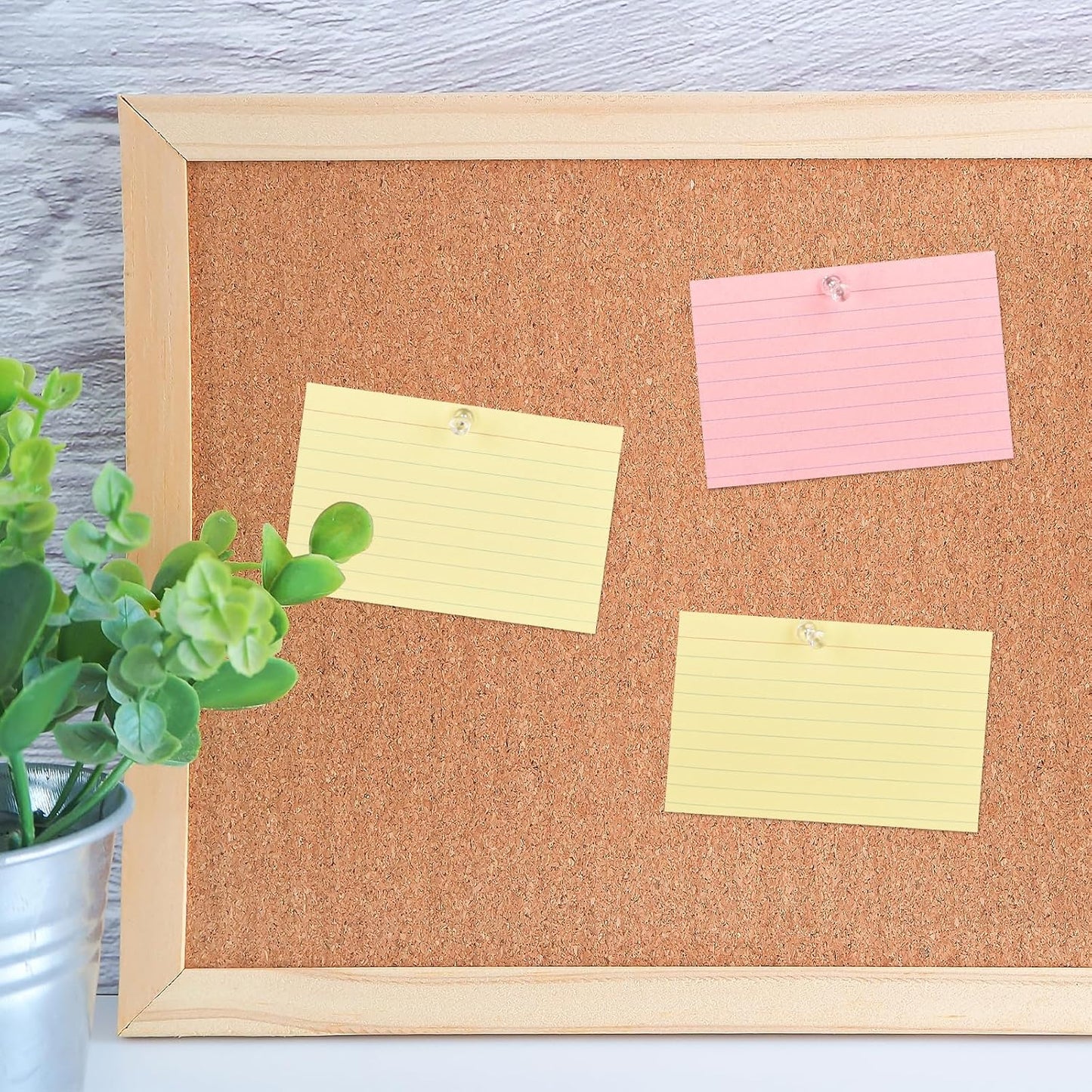 1000 PCS Clear Push pins Tacks for Wall Cork Board Bulletin Board use Clear Plastic Head Pins for Home Office Craft Projects