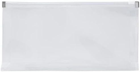 JAM PAPER Plastic Envelopes with Zip Closure - #10 Booklet Wallet - 5 x 10 - Clear - 3/pack