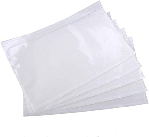 6" x 9" Clear Plastic Adhesive Packing List Mailing/Shipping Envelope Pouch (1000-Pack)