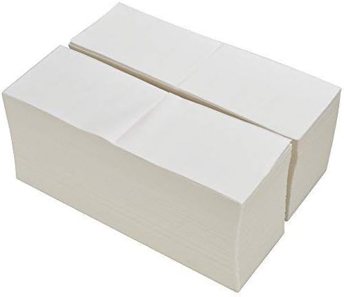 MFLABEL® 16 Stacks Fanfold 4" x 6" Direct Thermal Labels White Perforated Shipping Label (2,000 Labels per Stack) (16 Stacks)