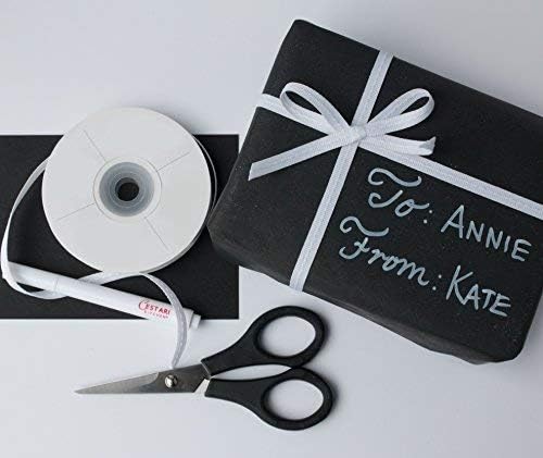 Bold White Liquid Chalk Marker With 2mm Fine Tip for Writing and Drawing - Erasable Chalkboard Label Paint Pen - Wine Glass Marker