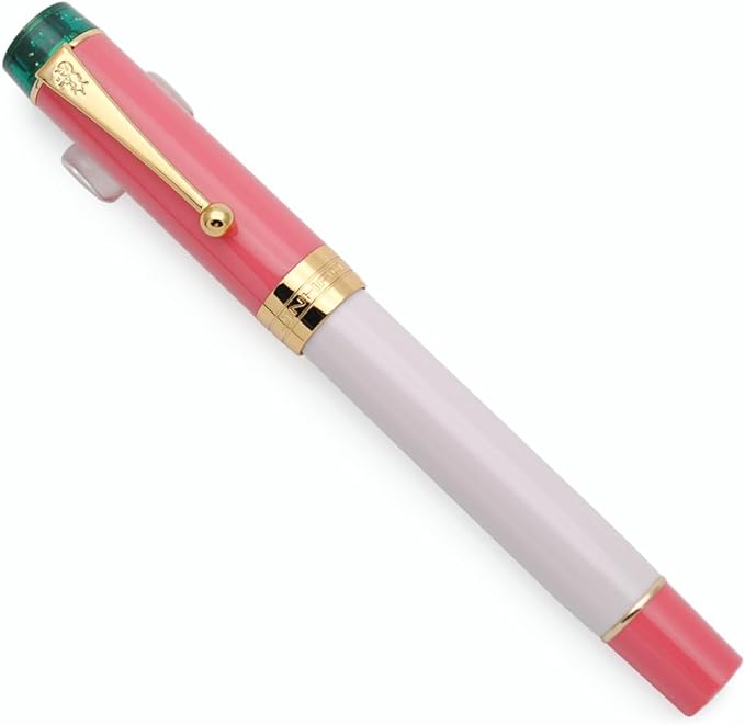 JINHAO 100 Fountain Pen with Ink Converter (Medium Nib 0.7mm, Guava)
