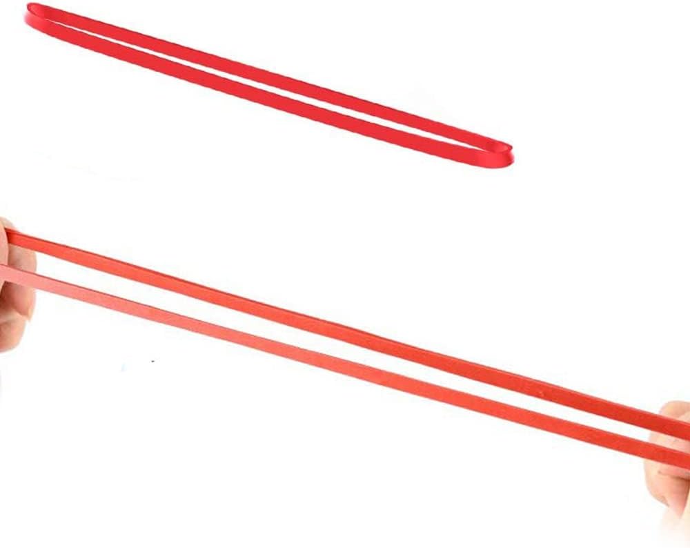 ﻿AMUU Rubber Bands Trash Can rubber bands 50 Pack 8inch Big Large Garbage Can Rubber Bands Elastic Rubber Bands for Office Supplies File Folders Box Books gifts Notebook 5 Colors