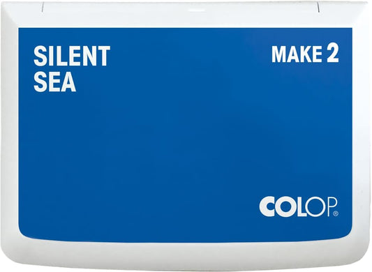 COLOP Make Series, Ink Stamp Pads, with Non-Toxic Premium Ink, Water-Based Acid-Free (Silent Sea, Make 2-2-3/4" x 4-1/4")