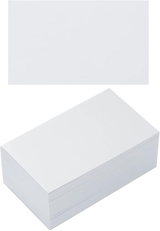 50 Sheets Blank Cardstock Paper 250 GSM Thick Heavy Cards Stock for DIY Art Projects, Card Making, Postcards, Greeting Cards, Birthday Party, Wedding Invitation (White, 3x5 inches)