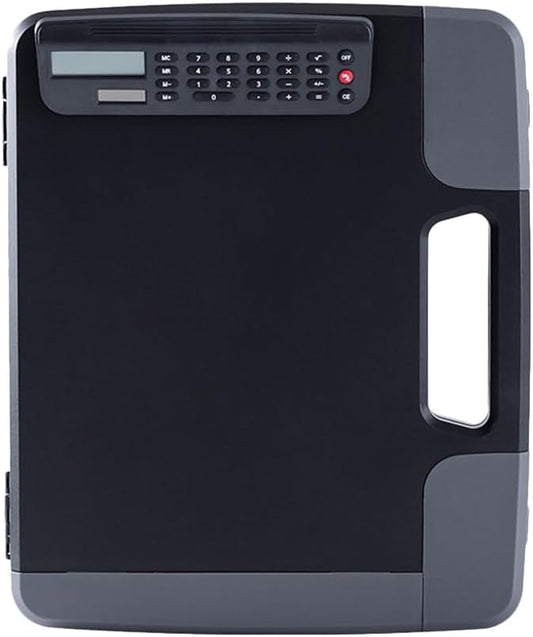 Cabilock Box Binder Portfolio Writing Pad Paper Storage Box Clipboard with Calculator A4 Clipboard A4 Files Storage Holder Writing Board Storage Rack Document Clipboard Case A4