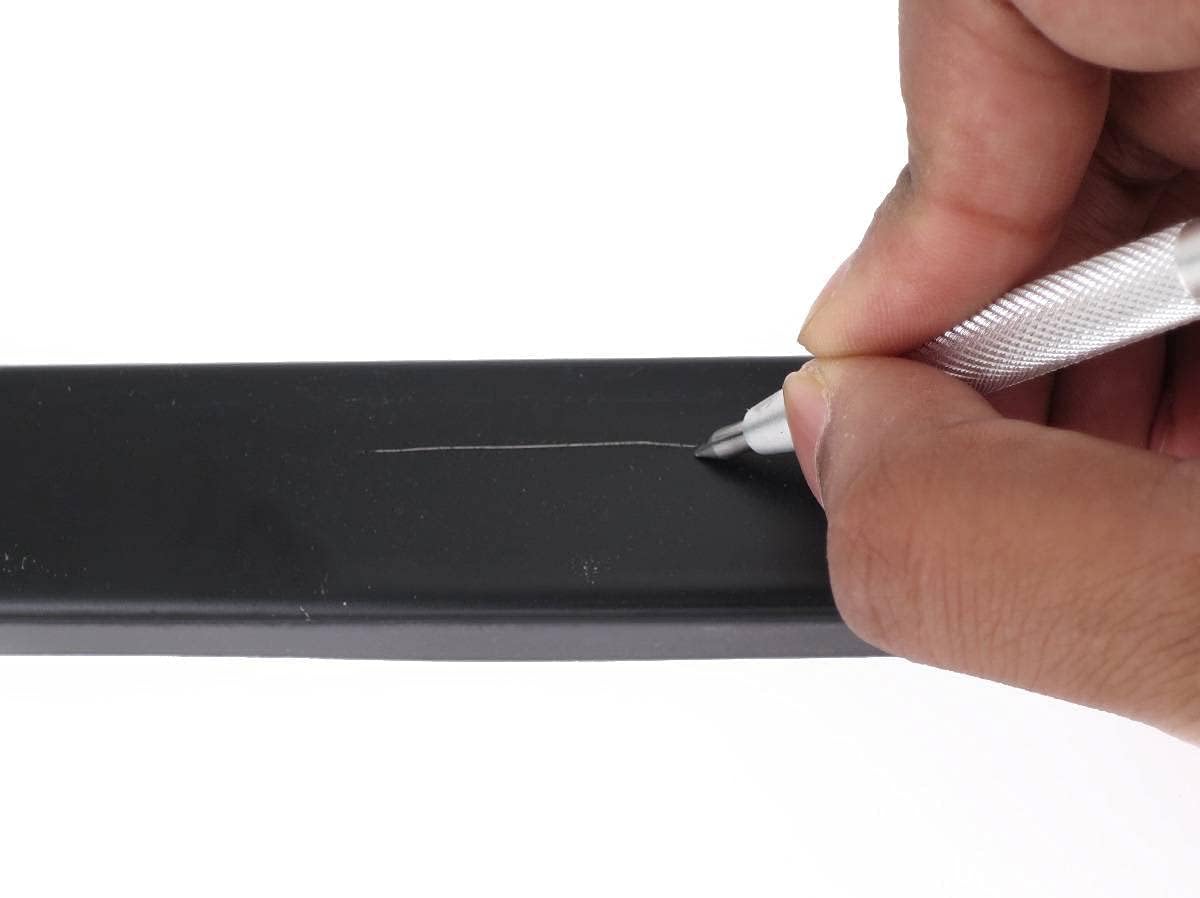 General Tools Angle Protractor #17 Stainless Steel Square Head + General Tools 88CM Tungsten Carbide Scribe and Magnet, Copper, Replaceable Tip