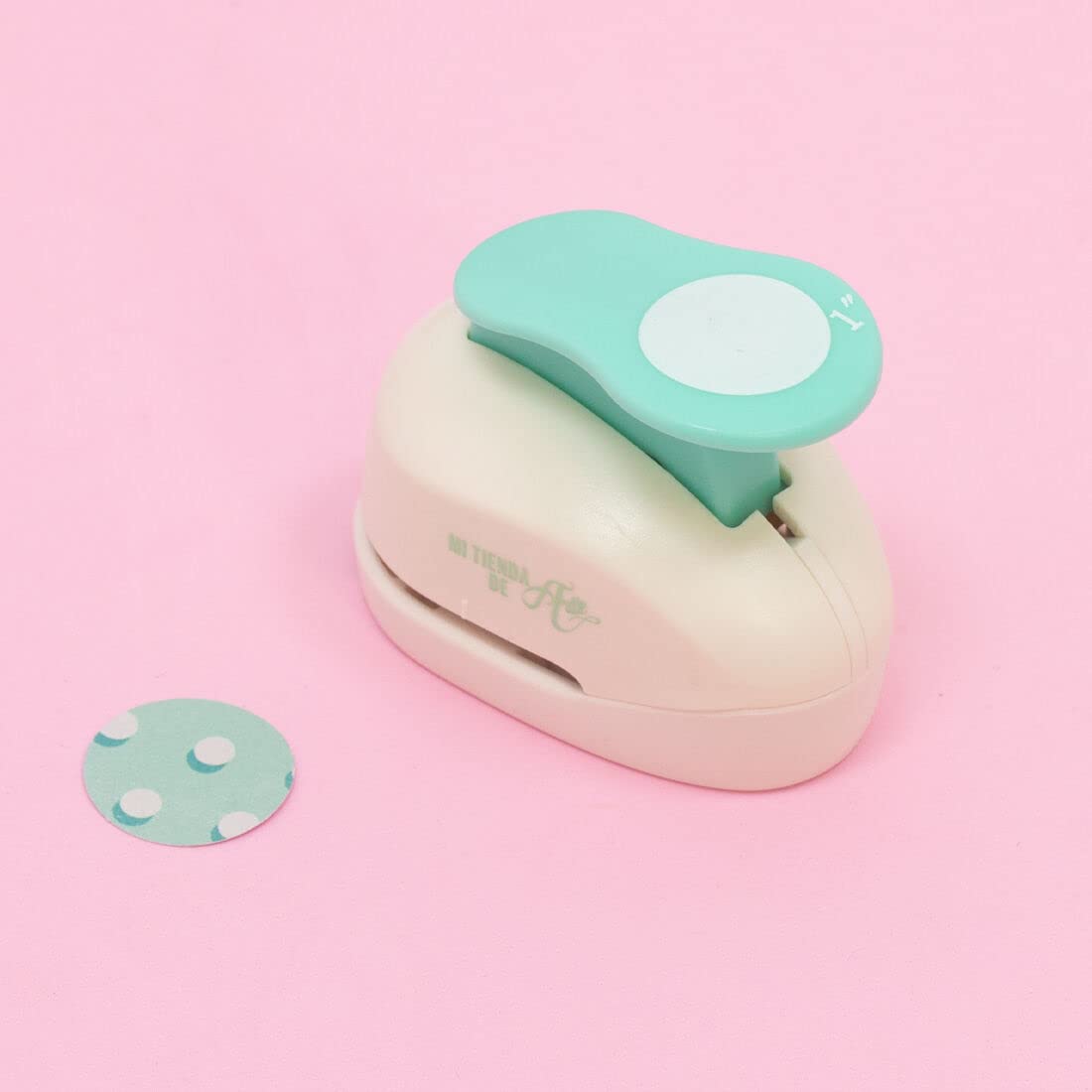 Craftelier - 1 Inch Circle Punch with Lever Press | Shape Hole Puncher for Paper Crafts | Round Hole Punch to Create Scrapbooks, DIY Cards & Journals | Mini Hole Punch for Paper & Cardstock.