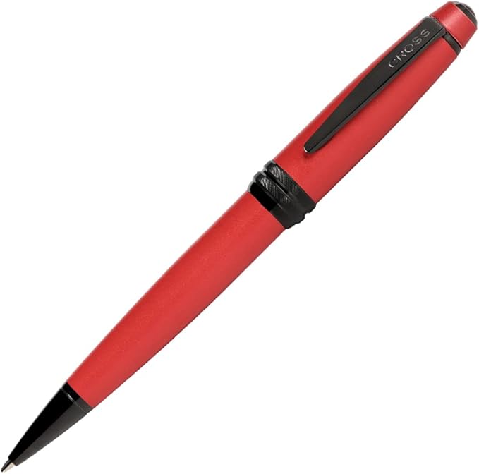 Cross Bailey Refillable Ballpoint Pen Presented in a Premium Gift Box - Medium Point, Black Ink, Matte Red
