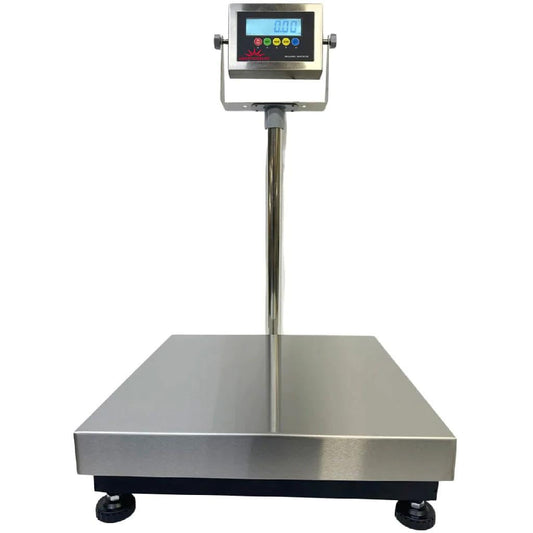 Liberty LS-916-18x18 Industrial Portable Bench Scale Stainless Steel with 600 lb Capacity & .05 lb Accuracy