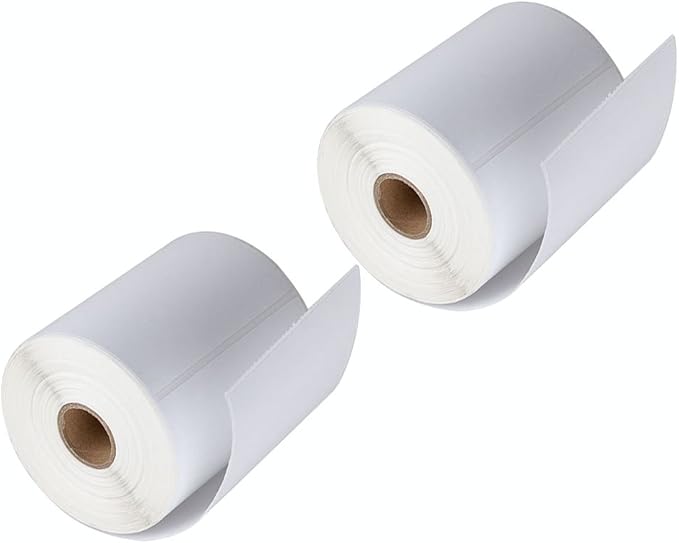 MFLABEL® 2 Rolls of 450 Labels 4x6 Direct Thermal Shipping Labels for Zebra 2844 ZP-450 ZP-500 ZP-505