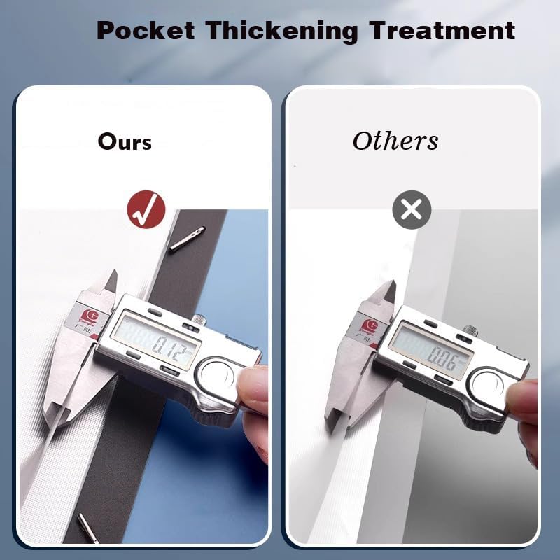 File Folder - 100 Pockets, Durable A4 Letter Size Organizer, Water-Resistant Plastic Dividers, Home/Office/School Document Holder (Dark Blue)