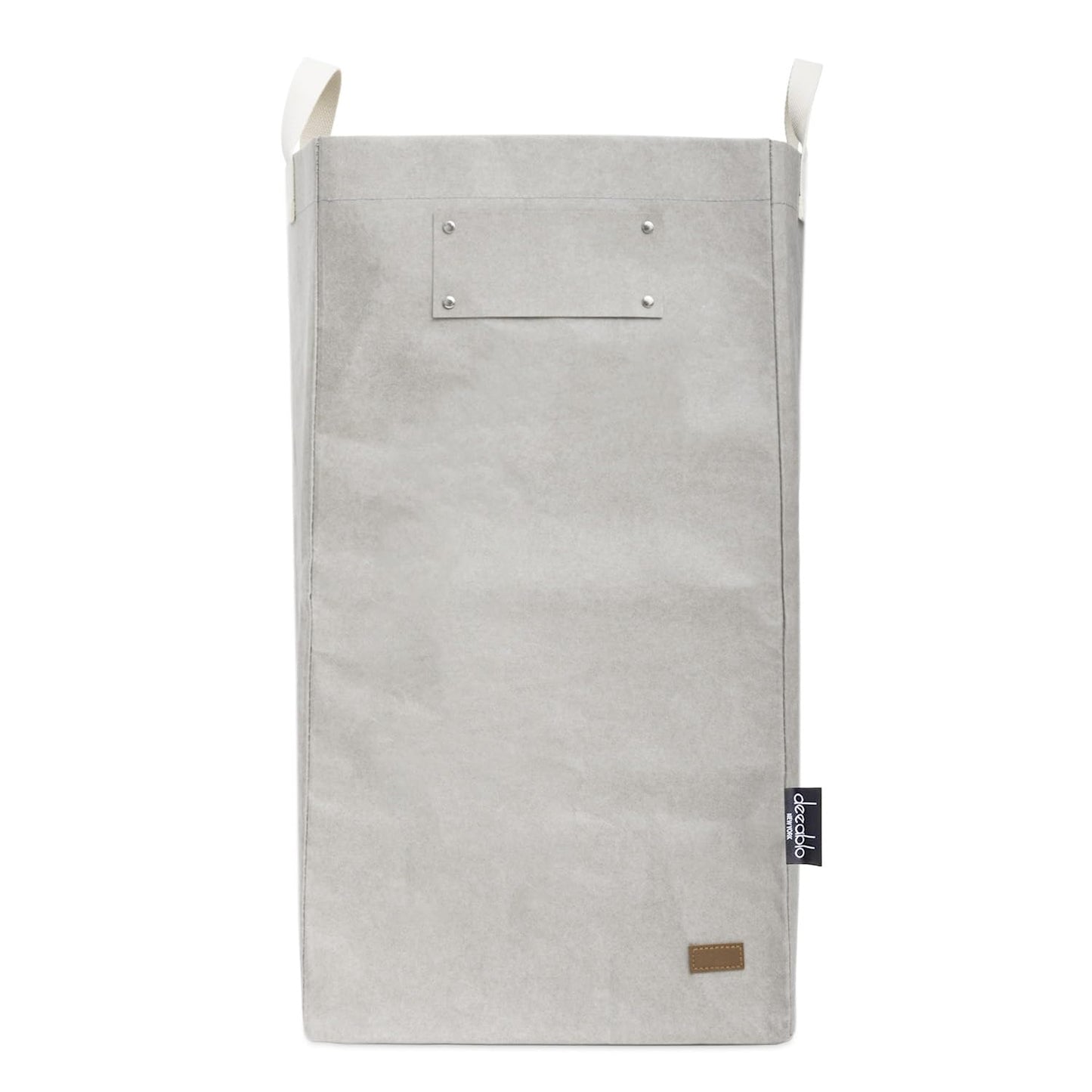 Deeablo New York - Sustainable Reusable Indoor Recycling Bin for Kitchen, Multipurpose Recycle Bin, Large Recycling Bins for Home, Washable Paper Bag for Recycling (Grey)