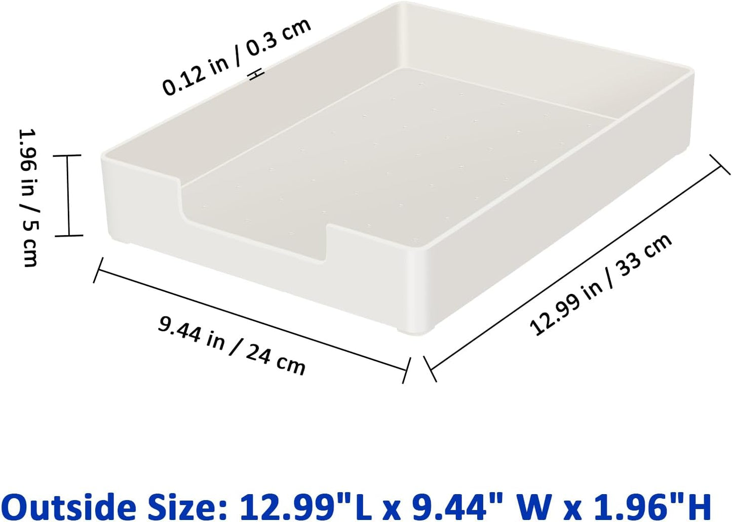 Letter Tray Letter Organize,2Pack Paper Tray,Stackable Desk Drawer Organizer for Office Supplies, Magazines, Folders, File,Notebooks, Stationery, Plastic Desk Tray for Desktop, for Home,Office, School