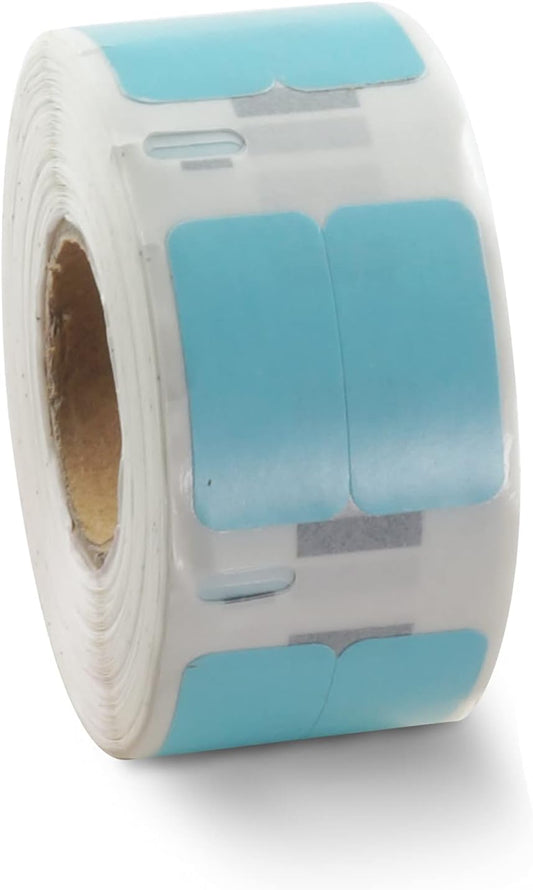 BETCKEY Colored Labels Compatible with Dymo 30333 (1/2" x 1") Extra Small Labels (2-up), Compatible for Dymo LabelWriter Thermal 450, 4XL & Zebra Desktop Printers [2 Rolls, Light Blue]