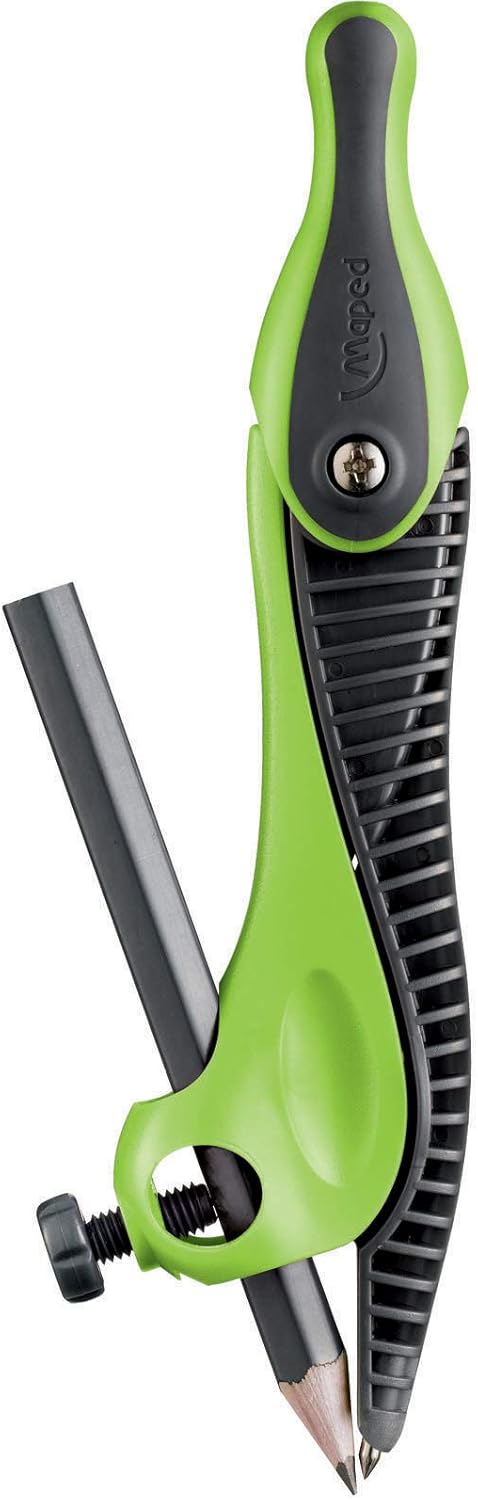 Maped Kid'Z Compass with Universal Holder, Pack of 24, Assorted Colors (191611)