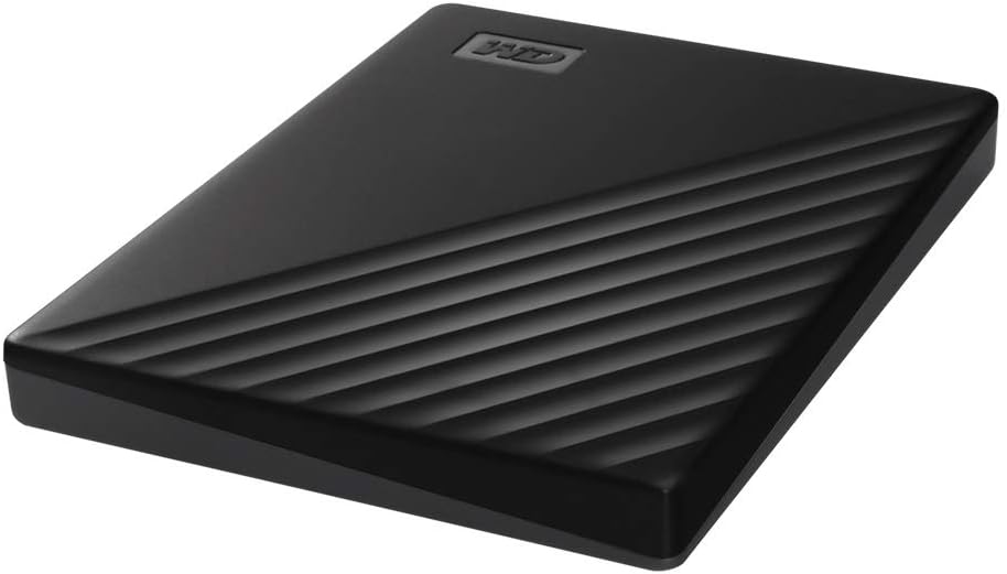 WD 1TB My Passport, Portable External Hard Drive, Black, backup software with defense against ransomware, and password protection, USB 3.1/USB 3.0 compatible - WDBYVG0010BBK-WESN