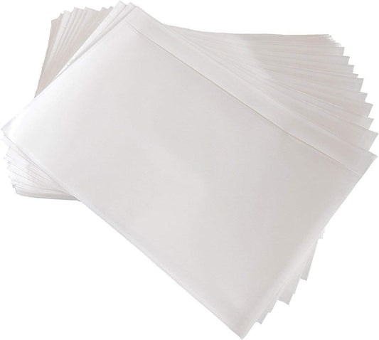 (240 Pack) BEUYI Clear 9.5'' x 6.7'' Packing List Envelopes, Adhesive Shipping Label Pouches/Sleeves, Easily Fits Half of Letter-Size Paper