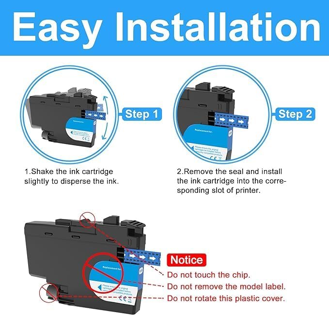 LCL LC406 LC406XL Color Ink Cartridge High Yield Replacement for Brother LC406XLCS LC406XLMS LC406XLYS Ink for MFC-J4335DW MFC-J4345DW MFC-J4535DW MFC-J5855DW MFC-J5955DW MFC-J6555DW MFC-J6955DW (CMY)