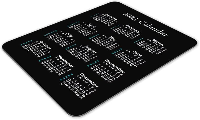 Calendar Mouse pad, Natural Rubber Quality Creative Gaming Mouse Pad Rectangle Mouse Personalized Desk Mouse Pad 9.5 inch x 7.9 inch (2023 Calendar Vertical Version)