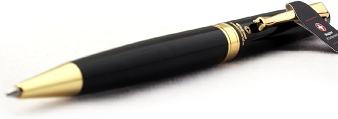 Free Engraving Swiss Expert Roller Ballpen, Ballpoint pen, Refillable Pens, Retractable Medium Refill Pen Black Ink, Personalized Gifts for Men and Women, Classy Gift Box