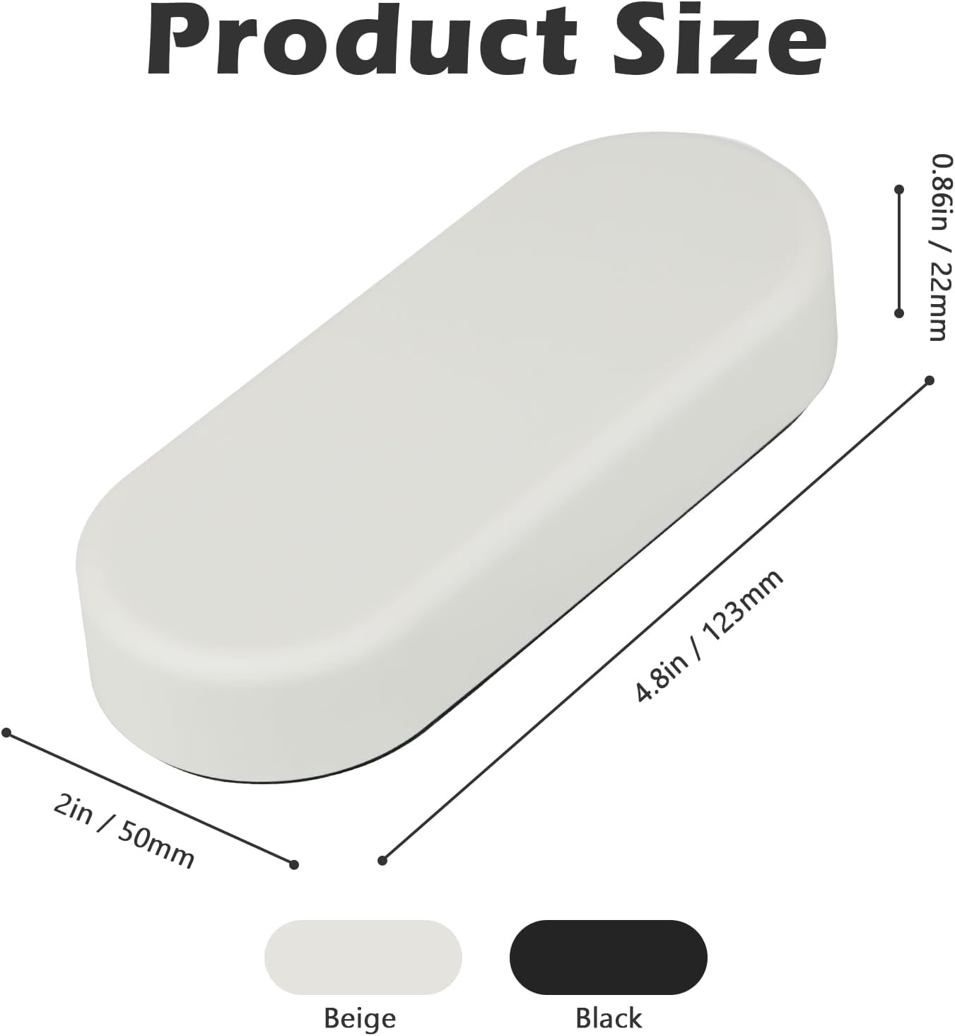 Ddaowanx Dry Erase Erasers, Magnetic Whiteboard Eraser Classroom Must Haves for Students Teachers, School Supplies (2 Pack, White)