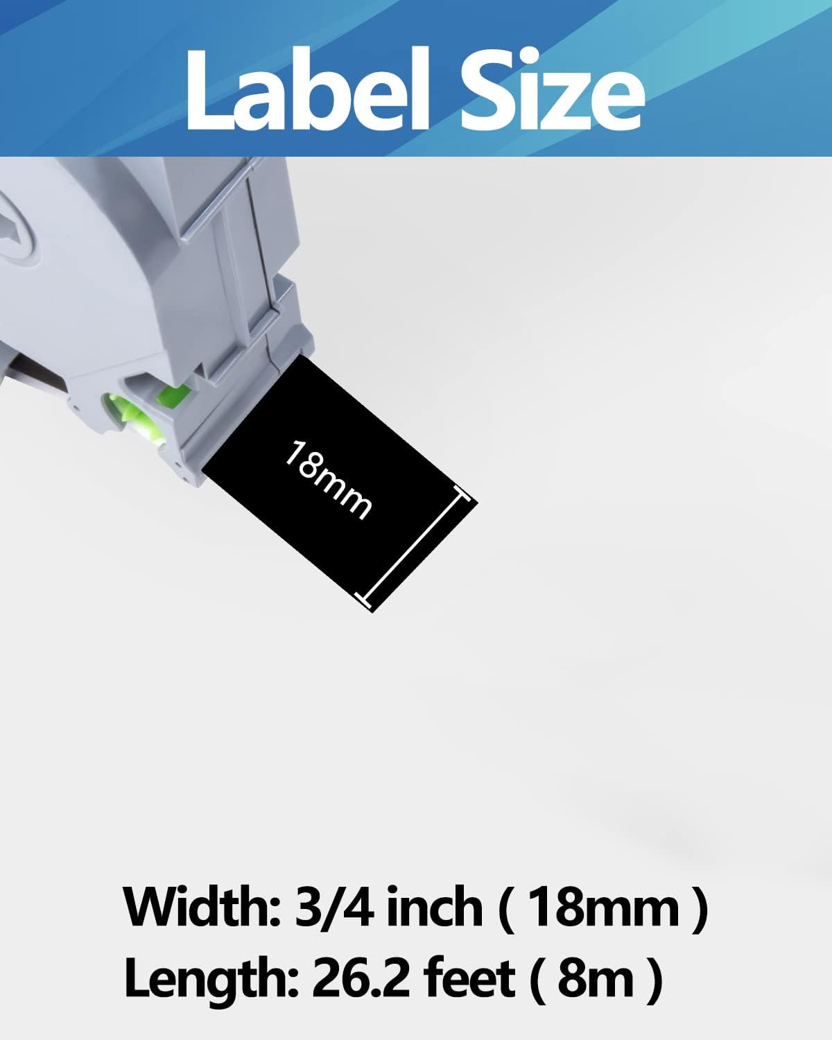 Weemay Compatible 3 Pack TZe-345 Replacement for Brother P-Touch Label Tape 18mm 0.7 White on Black 3/4 TZe TZ Tape TZ-345 TZ345 TZe345 for PT-D400AD PT-D610BT PT-D600 PT-D410 Printer, 0.7" x 26.2'
