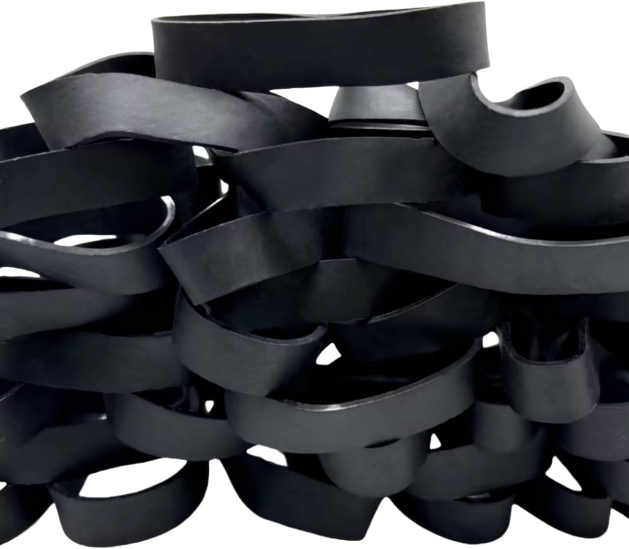 Tactical Rubber Band Black - Heavy Duty UV Heat Cold Resistant Thick Strong Elastic Rubber Bands Outdoor Hiking Backpacking Survival Camping Biking Fixed Item (#84)