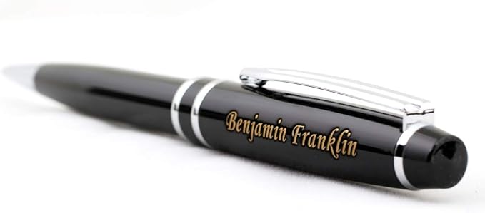 Free Engraving - Personalized Roller Ballpen, Ballpoint pen, Refillable Pens, Retractable Medium Refill Pen Black Ink, Custom Gifts for Men, Women, Classy Gift Box
