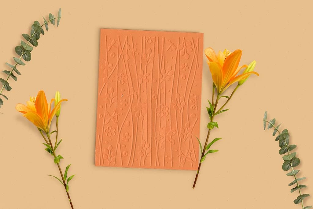 Flowers Branches Plastic Embossing Folders for Card Making Background Scrapbooking Plastic Template Photo Album Card Paper Handmade DIY Craft Decoration Template Molds