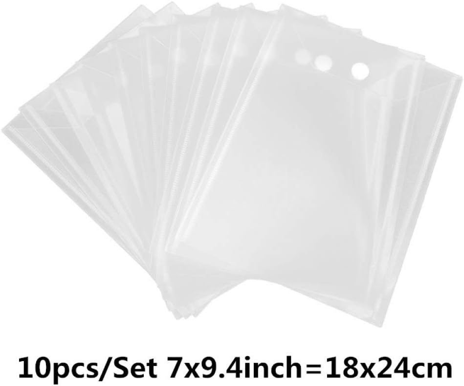 20Pcs/set Large Size Dies & Stamp Storage Bags and Soft Rubber Magnetic Sheets for Die Cuts Resealable Magic Sticker Storage Pockets Organize Envelop Pockets Magnetic Sheets for Collets Cutting Dies