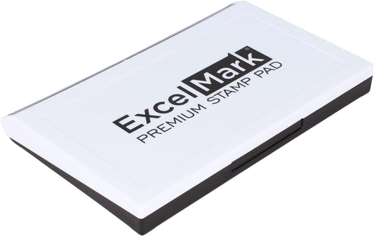 ExcelMark Rubber Stamp Ink Pad Extra Large 3-7/8" x 7" (Black)
