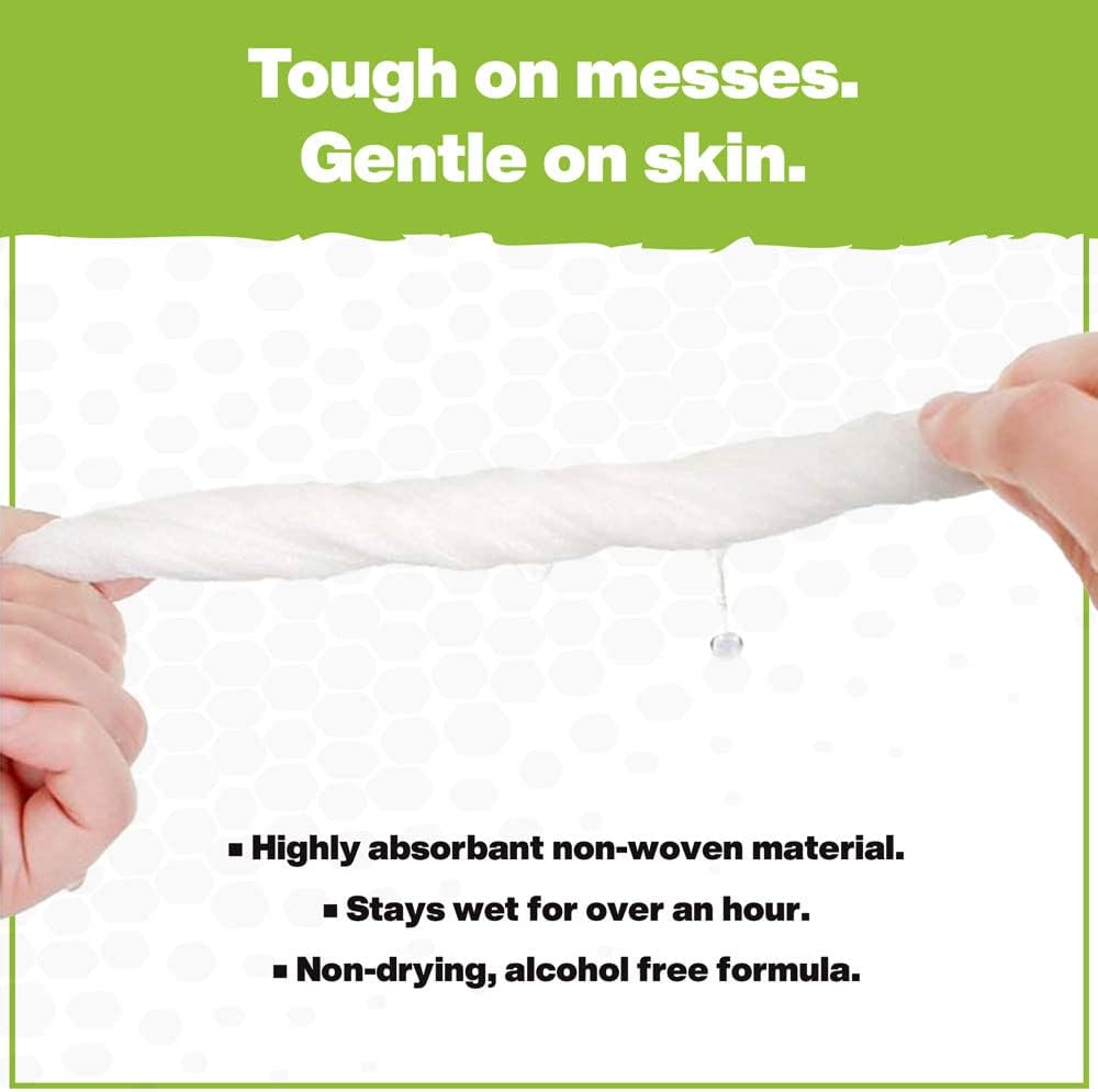 Crocodile Cloth Grill - 80 (15" x 10") Plant-based Cleaning Wipes. Safe on Skin & Multiple Surfaces. Infused with Aloe & Vitamin E. Large, Pre-Moistened & Absorbent.