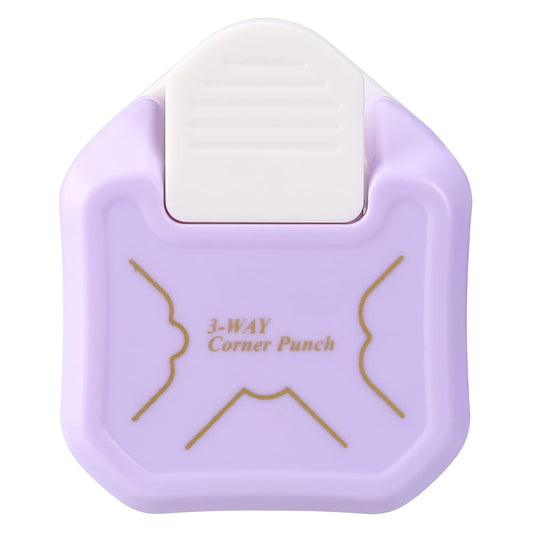 LOONENG 3 Way Beauty Shape Corner Punch, 3 in 1 Corner Paper Punch for Paper Crafts, Laminate, Cardstock, Business Card, DIY Projects, Photo, Card Making and Scrapbooking