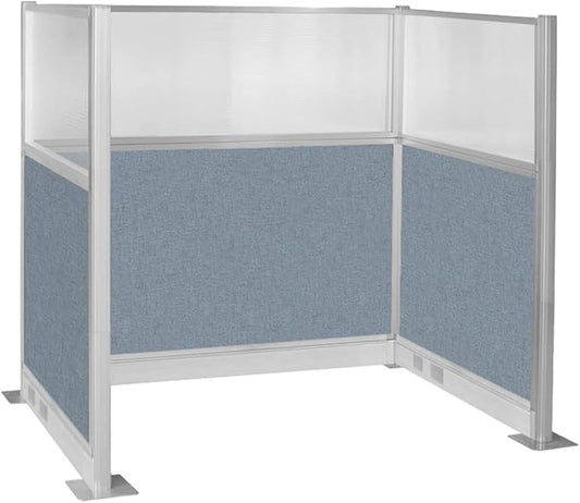 Versare Pre-Configured Hush Panel Electric Cubicle | Workstation Divider Walls | Cubicle Privacy Panels | Office Partition Walls