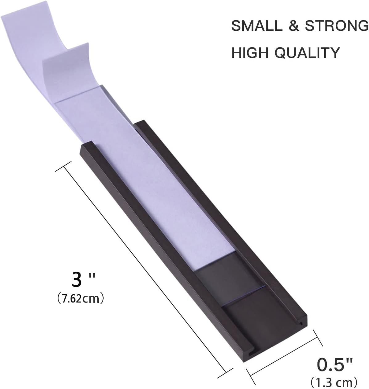 Eeoyu Magnetic Label Holders with Magnets Magnetic Data Card Holders with Clear Plastic Protectors for Metal Shelf, Whiteboard, Set of 50 (0.5 x 3 Inch)