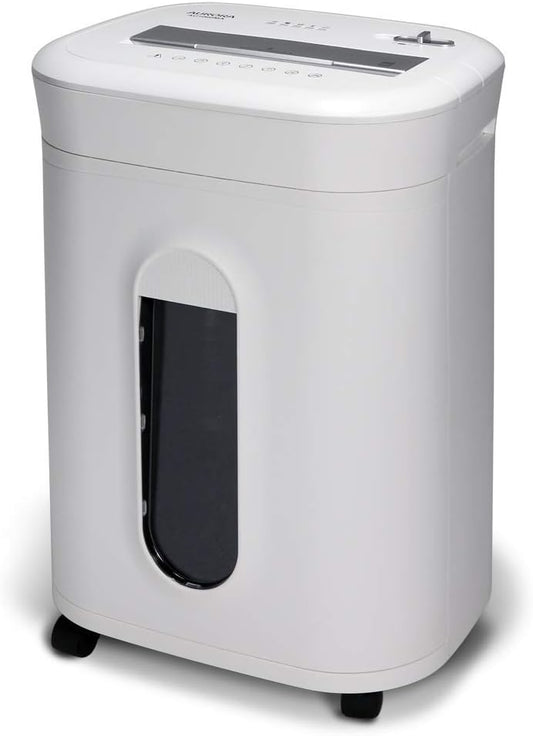 Aurora AU1060MA Professional Grade 10-Sheet High Security Micro-Cut Paper and Credit Card Shredder/ 60 Minutes/Security Level P-5, White, AU1060MA 10-Sheet High Security Microcut
