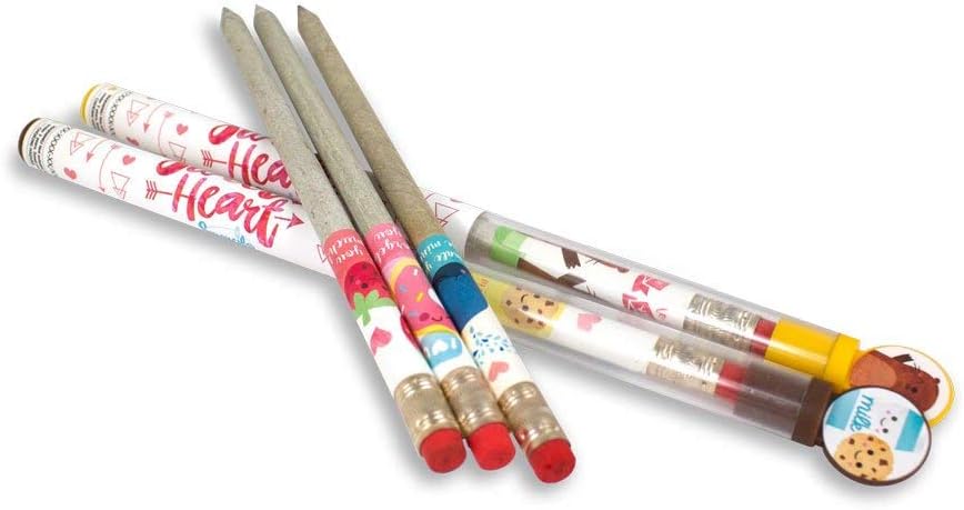 Sweetheart Smencils Cylinder - HB #2 Scented Pencils, 50 Count, Gifts for Kids