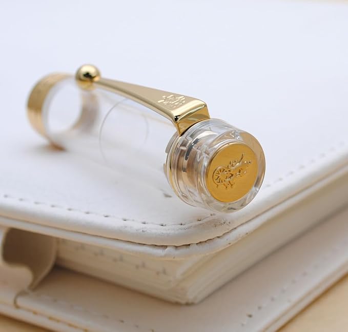 JINHAO 100 Fountain Pen with Ink Converter (Medium Nib 0.7mm, Transparent)