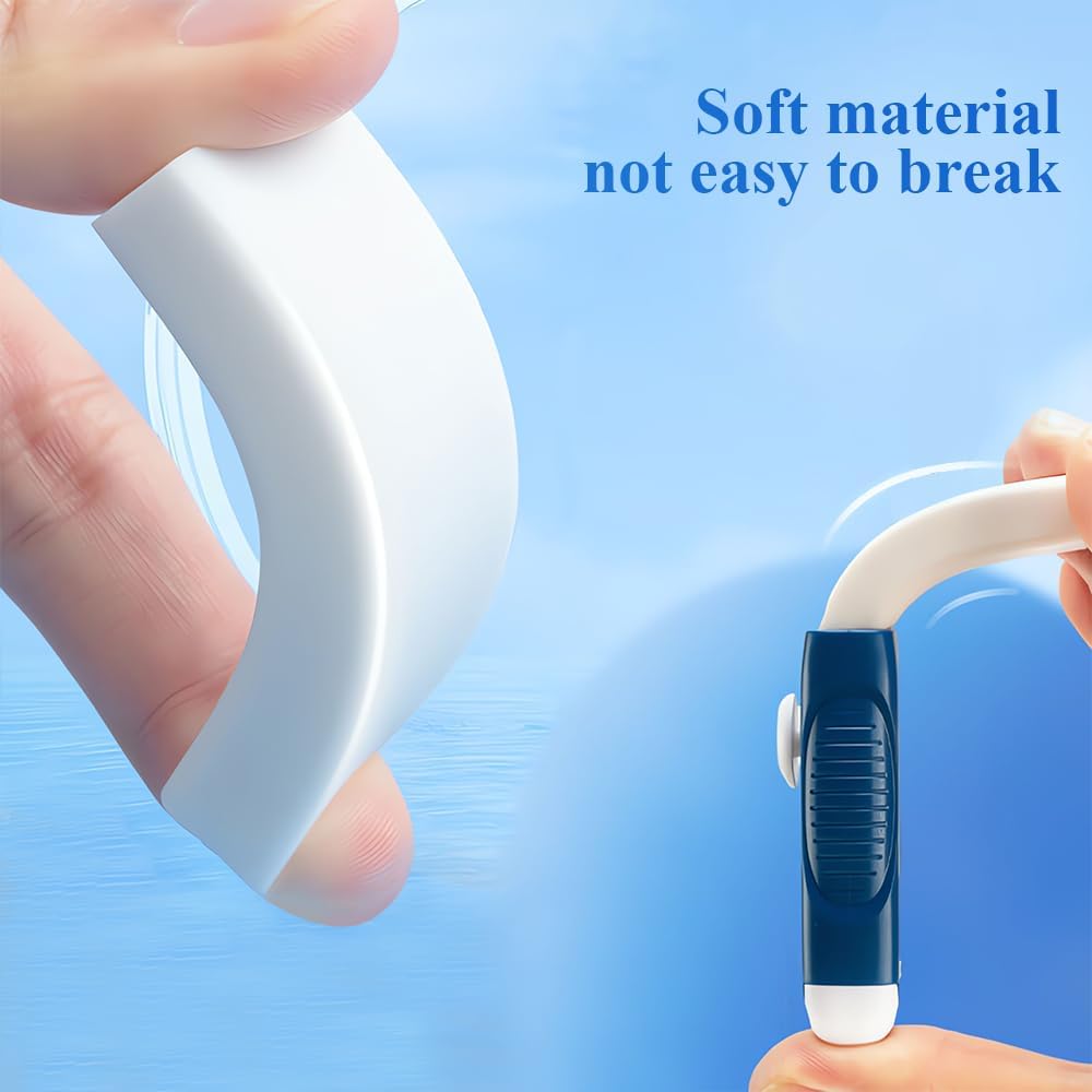 M&G 4 Pack Erasers Sliding Retractable Eraser, Soft White Color Cute Erasers Push Pull Eraser with Plastic Sleeve for Students Kids, School Office Home Supplies