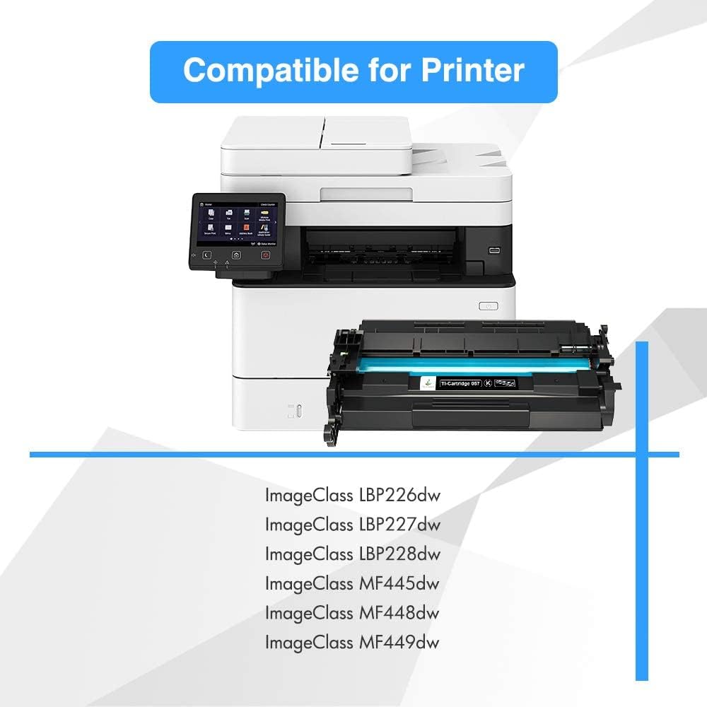 057 057H Black Toner Cartridge: Compatible Toner Cartridge Replacement for Canon 057 057H CRG-057 for ImageCLASS MF445dw MF448dw LBP226dw LBP227dw MF449dw MF445 Laser Printer Ink (Black, 1-Pack)