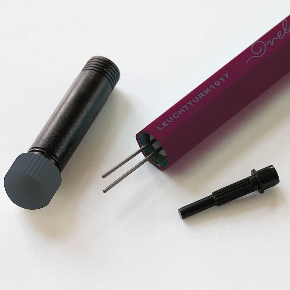 LEUCHTTURM1917 - Drehgriffel Mechanical Pencil - Refillable Writing Stylus with 0.7 mm HB Graphite Lead (White)