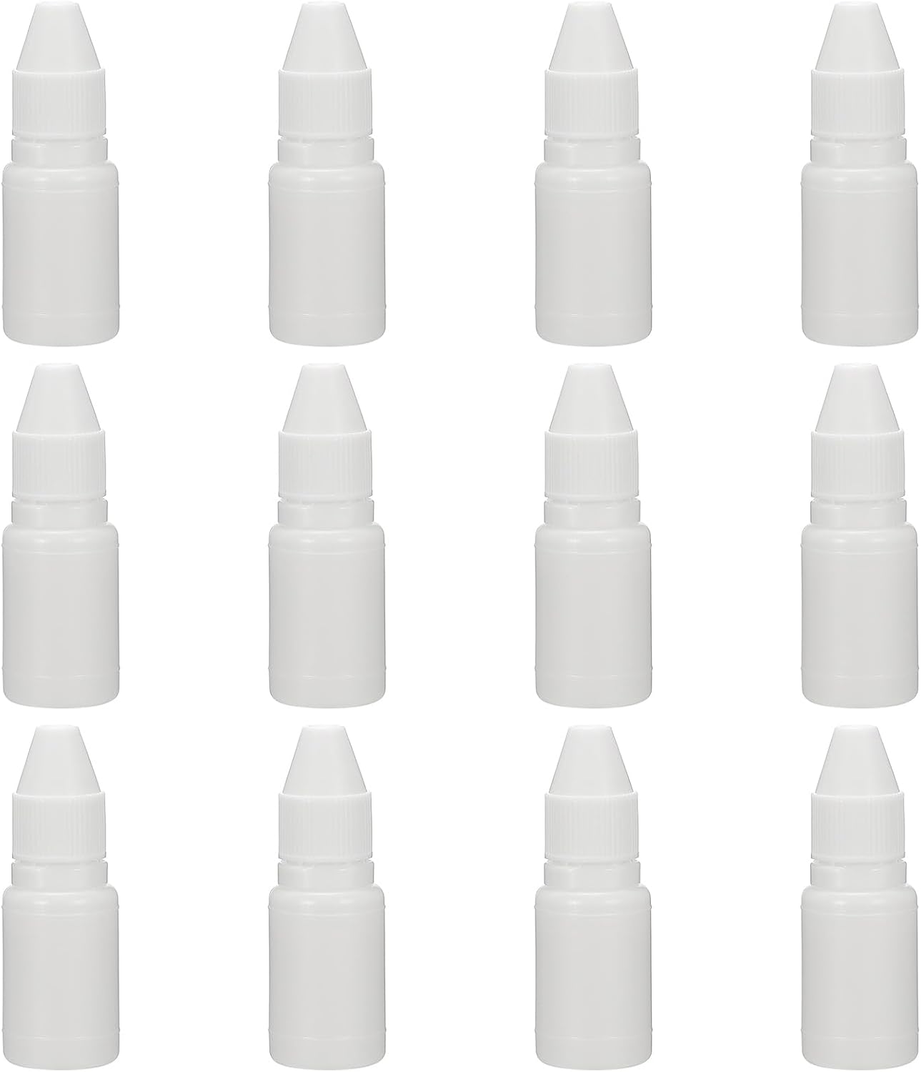 PATIKIL 0.33oz Refill Ink for Stamps and Ink Pads, 12Pcs 10ml Stamp Pad Ink Refill for Office Stamp Self Inking Stamp Date Stamp Scrapbooking, White