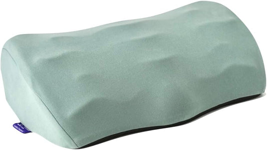 C CUSHION LAB Foot Rest for Under Desk at Work - Adjustable Memory Foam Foot Rest for Office Chair & Gaming Chair - Ergonomic Design for Back & Hip Pain Relief - Wellness Green